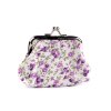 Malá peněženka / mincovka květy, textilní (Balení 1 ks, Varianta 1 růžová)