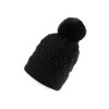 Dámská / dívčí zimní čepice s bambulí a perlami Emi Ross (Balení 1 ks, Varianta 14 černá)