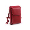 Peněženka s kapsou na mobil přes rameno crossbody 11x18 cm (Balení 1 ks, Varianta 2 starorůžová)