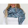Šátek / šála mramorovaná, hřejivá 70x185 cm (Balení 1 ks, Varianta 1 béžová)