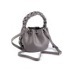 Kabelka se spleteným uchem 22x16 cm (Balení 1 ks, Varianta 1 šedá)
