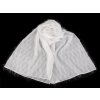 Společenský šifónový šál přes ramena / štola 180x70 cm (Balení 1 ks, Varianta 1 Off White)