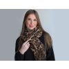 Šátek / šála s třásněmi, hřejivá, zvířecí vzor (Balení 1 ks, Varianta 2 (65x180 cm) černá bílá)