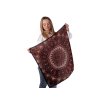 Šátek mandala 65x65 cm (Balení 1 ks, Varianta 1 hnědá)