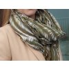 Šátek / šála / pléd listy 85x180 cm (Balení 1 ks, Varianta 1 béžová)