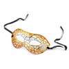 Karnevalová maska - škraboška metalická (Balení 1 ks, Varianta 2 pink zlatá)