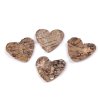 Srdce z březové kůry (Balení 10 ks, Varianta přírodní)
