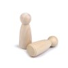 Dřevěná figurka k dotvoření 26x76 mm (Balení 10 ks, Varianta přírodní sv.)