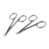 Manikúrní nůžky nerezové záděrkové rovné, zahnuté (Balení 1 ks, Varianta 1 nikl rovná)