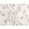 Mušelín / dvojitá gázovina větvičky (Balení 1 m, Varianta Off White)