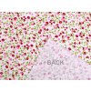Bavlněná látka / plátno drobné květinky (Balení 1 m, Varianta 1 (22341-1) červená)