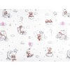 Bavlněná látka / plátno medvídci (Balení 1 m, Varianta (22311-1) bílá)