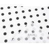Bavlněná látka / plátno puntíky (Balení 1 m, Varianta 1 bílá černá)