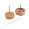 Dřevěný mlýnek k navlékání rokajlu Ø9 a 10 cm s jehlou (Balení 1 ks, Varianta 1 přírodní)