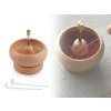 Dřevěný mlýnek k navlékání rokajlu Ø9 a 10 cm s jehlou (Balení 1 ks, Varianta 1 přírodní)