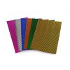 Barevný metalický vlnitý papír / lepenka mix barev (Balení 1 sáček, Varianta mix)