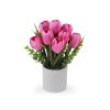 Umělé tulipány v květináči (Balení 1 ks, Varianta 1 bílá)