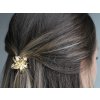 Kovový skřipec do vlasů květ (Balení 1 ks, Varianta 1 stříbrná)