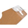 Samolepicí karta na zavěšení zboží 55x150 mm papírová (Balení 100 ks, Varianta hnědá přírodní)