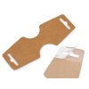 Samolepicí karta na zavěšení zboží 55x150 mm papírová (Balení 100 ks, Varianta hnědá přírodní)