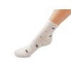Dámské / dívčí bavlněné ponožky (Balení 1 pár, Varianta 1 krémová světlá puntíky)