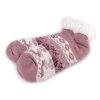 Dámské / dívčí ponožky zimní s kožíškem a protiskluzem Emi Ross (Balení 1 pár, Varianta 25 (vel. 35-38) šedá nejsvětlejší melír)