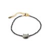 Náramek z broušených korálků kočka (Balení 1 ks, Varianta černá)