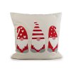 Vánoční povlak na polštář vyšívaný 45x45 cm (Balení 1 ks, Varianta 2 červená růžová světlá)