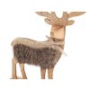 Dřevěný jelen výška 30 cm (Balení 1 ks, Varianta 1 přírodní stř.)