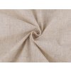 Bavlněná režná látka s příměsí lnu (Balení 1 m, Varianta režná světlá)