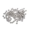 Plastové korálky rondelky / mezidíly Ø6 mm metalické (Balení 10 g, Varianta 1 stříbrná)
