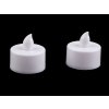 LED čajová svíčka na baterky Ø3,6 cm (Balení 2 ks, Varianta bílá teplá)