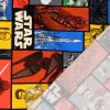 bavlneny uplet starwars barevny patchwork rub