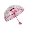 Dětský průhledný vystřelovací deštník kočka (Balení 1 ks, Varianta 1 růžová sv.)