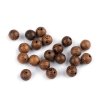 Dřevěné korálky Ø8 mm (Balení 10 g, Varianta 1 přírodní tm.)