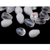 Skleněné korálky broušené kapky 7x10 mm (Balení 20 g, Varianta 1 crystal)