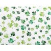 Bavlněná plenkovina / mušelín lístečky (Balení 1 m, Varianta 2 bílá zelená)