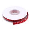 Stuha vločky šíře 10 mm vánoční (Balení 20 m, Varianta 1 červená)