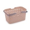 Plastový košík 18,5x28 cm (Balení 1 ks, Varianta 1 pudrová)