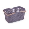 Plastový košík 18,5x28 cm (Balení 1 ks, Varianta 1 pudrová)