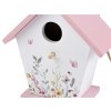 Dřevěná ptačí budka malovaná (Balení 1 ks, Varianta bílá růžová)