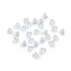 Plastové korálky srdce Ø8 mm (Balení 20 g, Varianta 7 transparent)