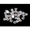 Plastové korálky srdce Ø8 mm (Balení 20 g, Varianta 7 transparent)