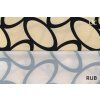 umele hedvabi silky geometrie na smetanove rub