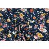 popelin kvety na tmave modre