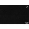sportovni uplet pike 100 polyester cerny rub
