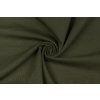 bio bavlneny uplet jednolic khaki 200 g m2
