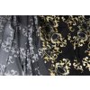 umele hedvabi silky ornamentalni vzory prechazejici ze zlate do sede barvy