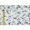 bavlneny krep modre popinave kvety metr