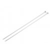 Rovné jehlice č. 3,5 (Balení 5 pár, Varianta 35 cm stříbrná)